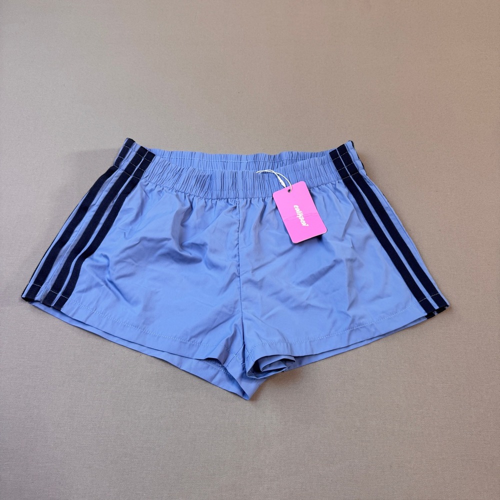 Edikted Blue Athletic Shorts with Side Stripes Size XS NWT